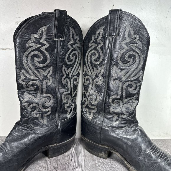 Justin Buck Black Cowhide Leather 13\
